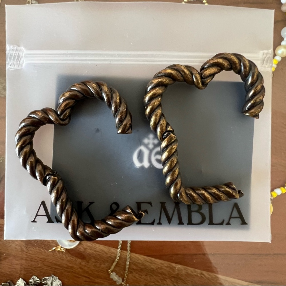 Ask & Embla Rapunzel rope heart hangers - Picture 2 of 7
